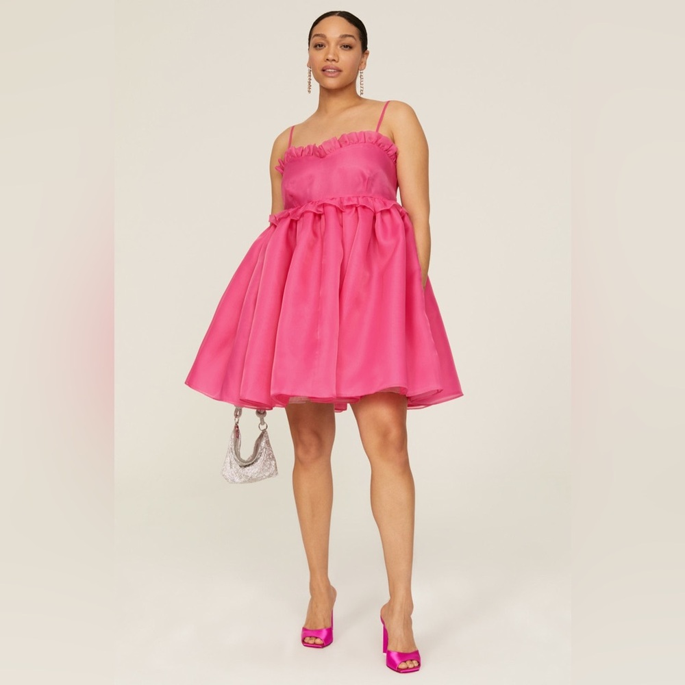 Selkie Vibrant Pink‎ Mini Dress